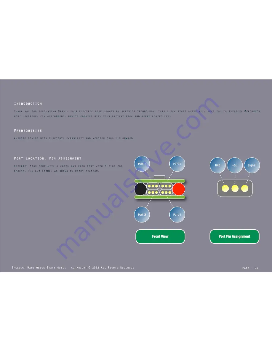 Speedict mars Quick Start Manual Download Page 2