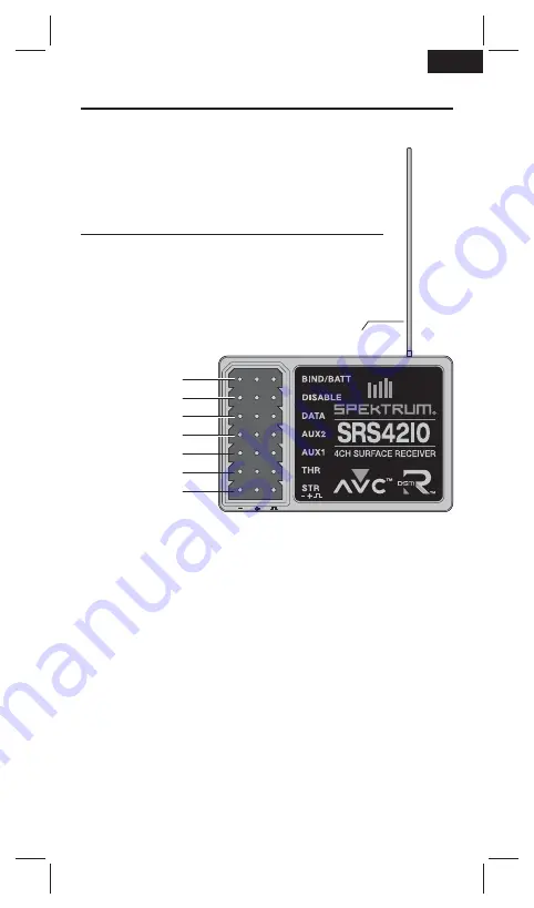 Spektrum SPMSRS4210 Instruction Manual Download Page 5