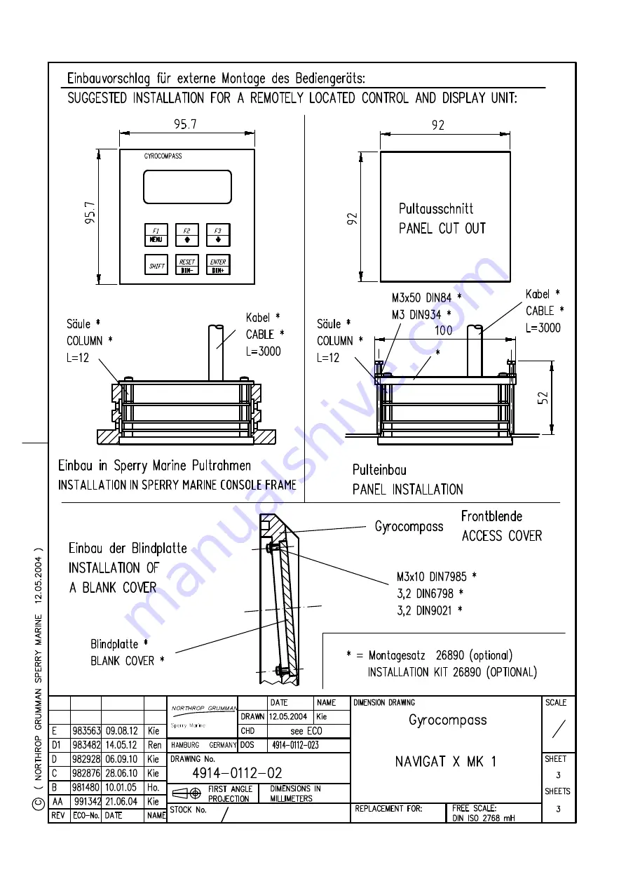 Sperry Marine navigat x mk 1 Operation, Installation And Service Manual Download Page 163