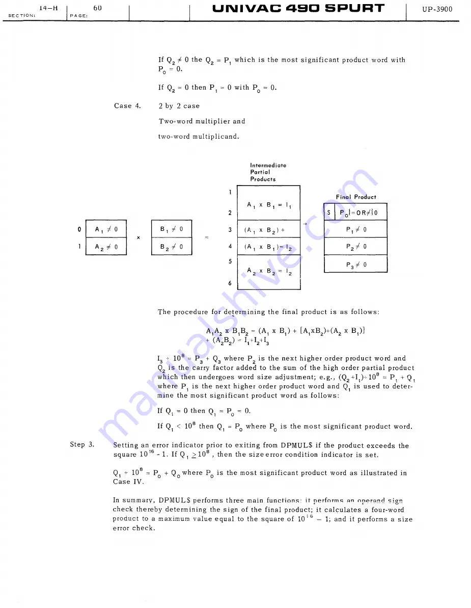 Sperry Rand UNIVAC 490 SPURT General Reference Manual Download Page 294