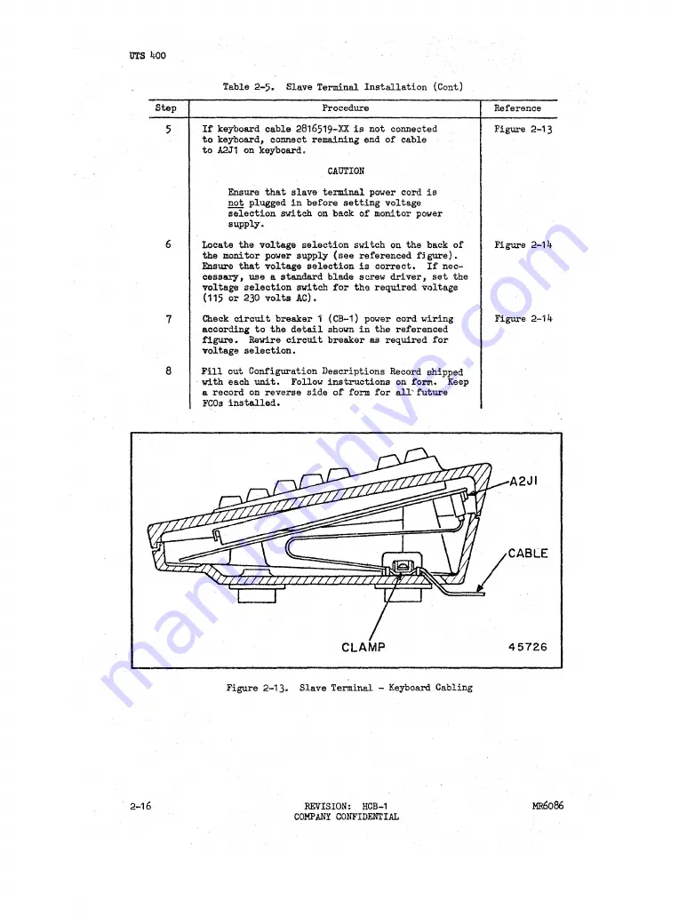 Sperry Rand Univac Universal Terminal System 400 Скачать руководство пользователя страница 23