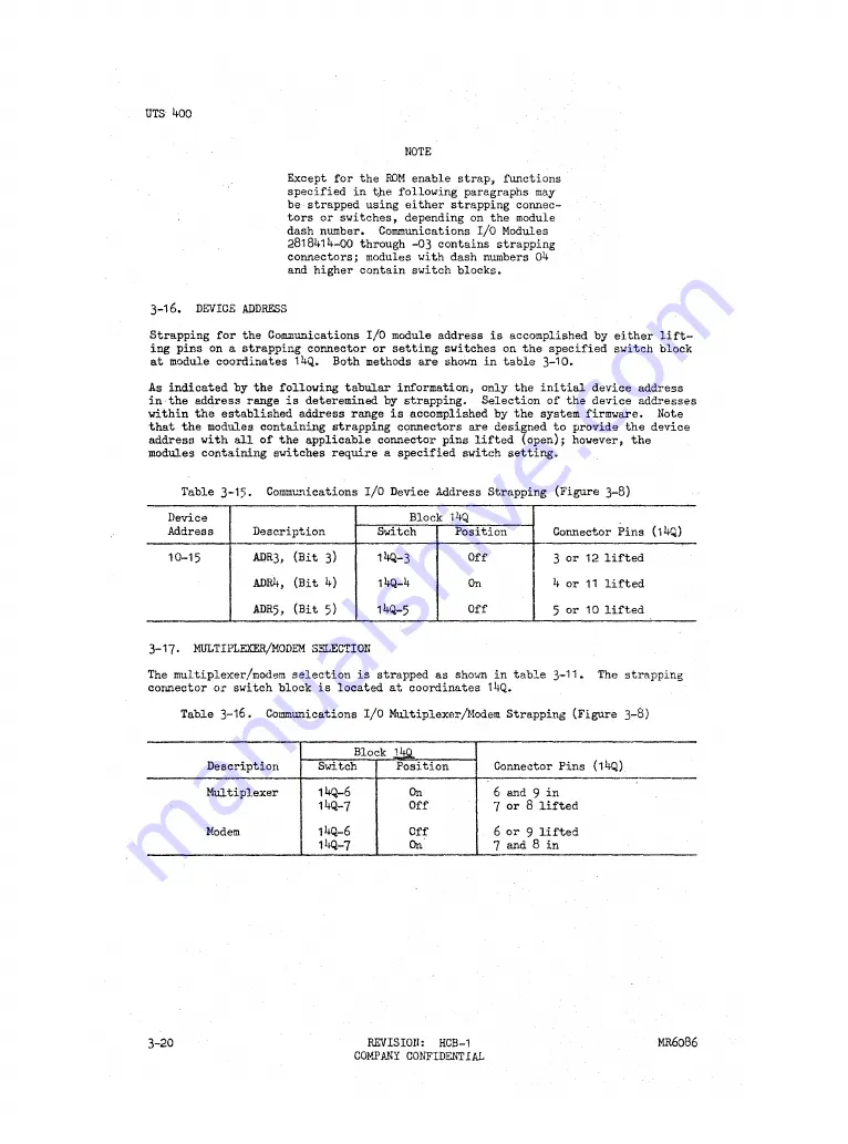 Sperry Rand Univac Universal Terminal System 400 Manual Download Page 57