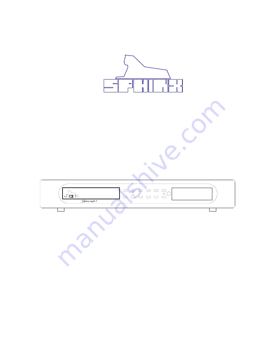 SPHINX Myth 9 Service Manual Download Page 1