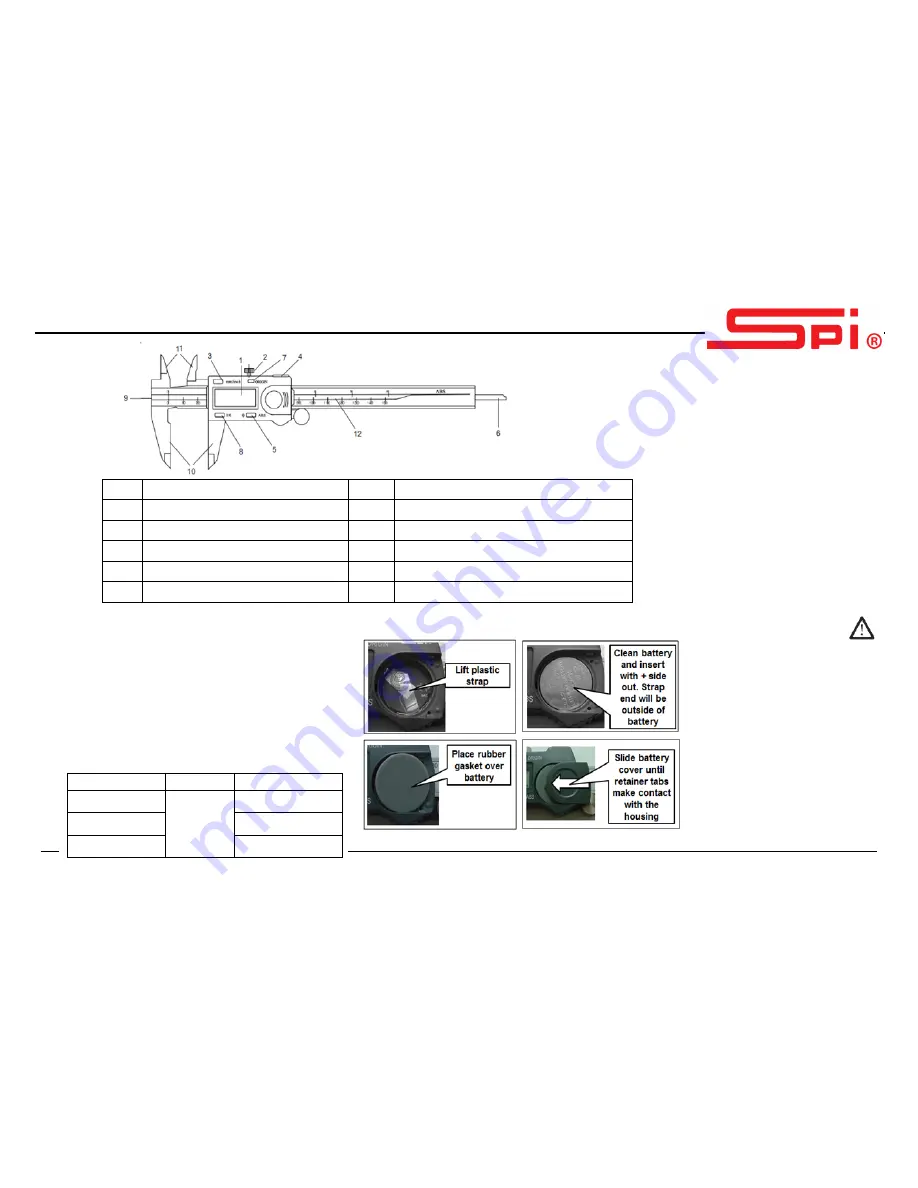 SPI ABSOLUTE DIGITAL CALIPER Скачать руководство пользователя страница 1