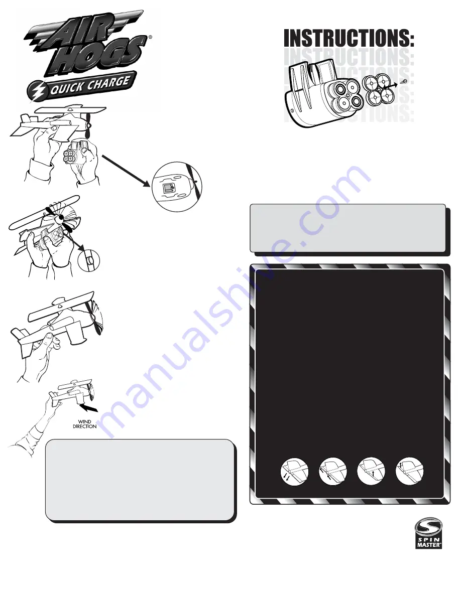 Spin Master Air Hogs Quick Charge AHQC Instructions Download Page 1