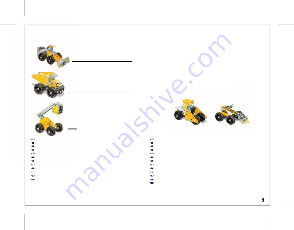 Spin Master MECCANO MULTIMODELS CONSTRUCTION LOADER Скачать руководство пользователя страница 3