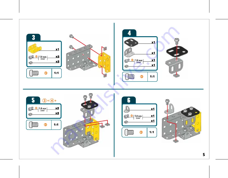 Spin Master MECCANO MULTIMODELS CONSTRUCTION LOADER Скачать руководство пользователя страница 5