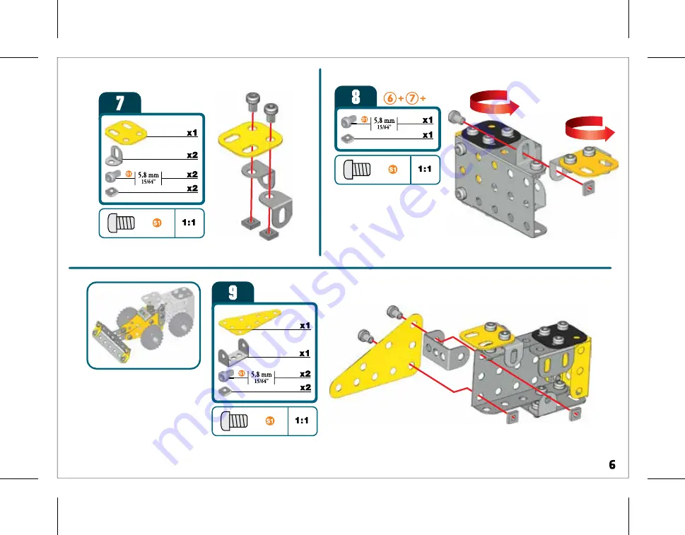 Spin Master MECCANO MULTIMODELS CONSTRUCTION LOADER Скачать руководство пользователя страница 6