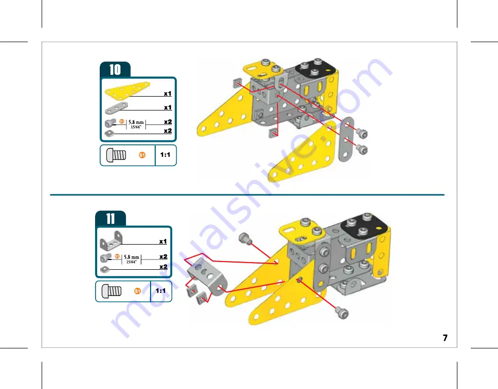 Spin Master MECCANO MULTIMODELS CONSTRUCTION LOADER Скачать руководство пользователя страница 7