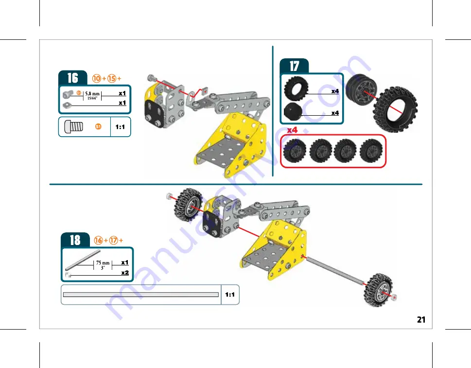 Spin Master MECCANO MULTIMODELS CONSTRUCTION LOADER Скачать руководство пользователя страница 21