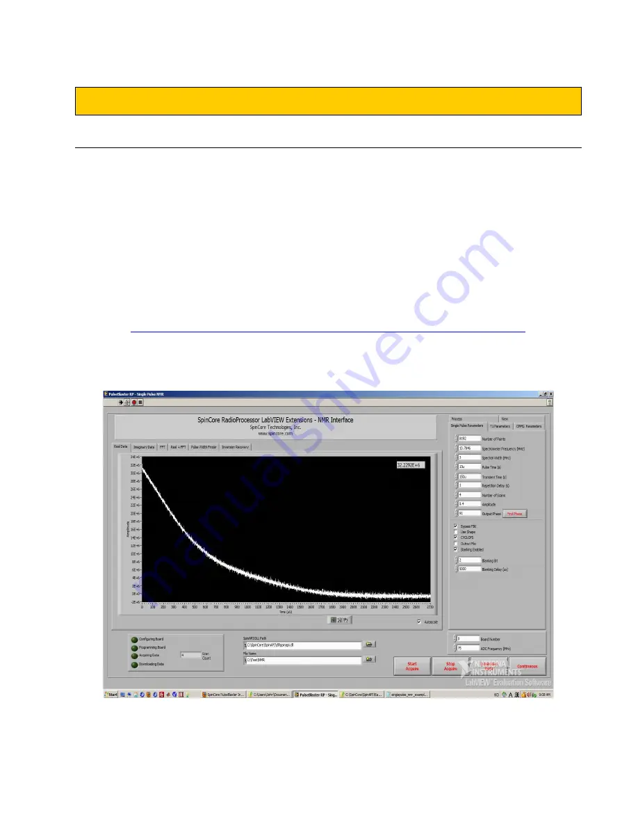 SpinCore Technologies iSpin-NMR Owner'S Manual Download Page 25