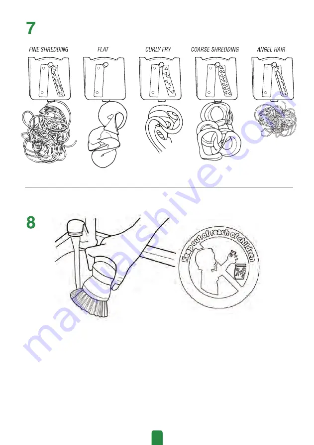 Spiralizer 5-Blade Spiral Slicer Instruction Manual Download Page 5