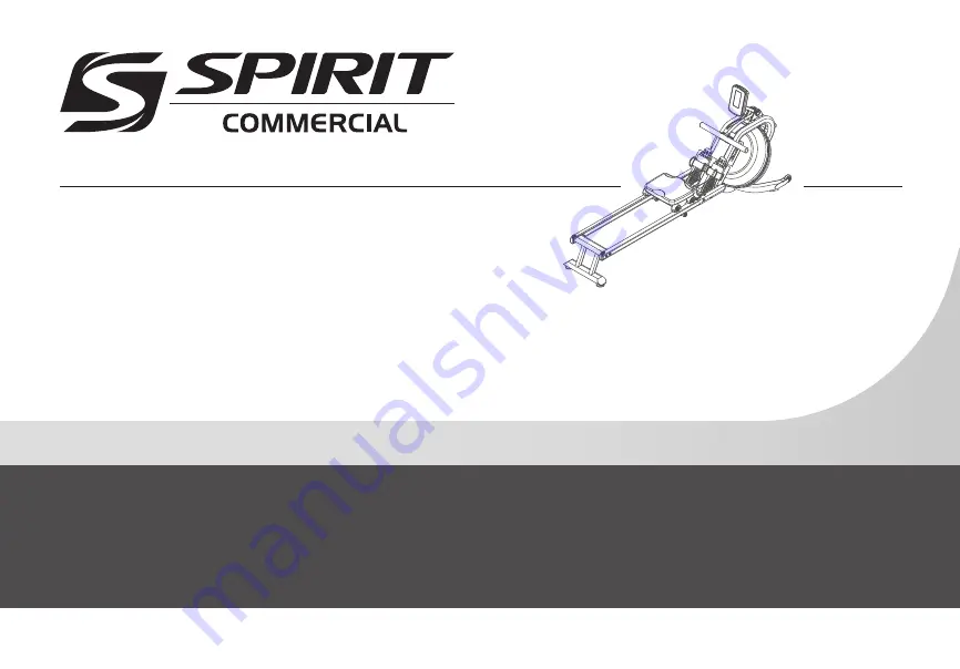 Spirit Commercial CRW800H2O Owner'S Manual Download Page 1