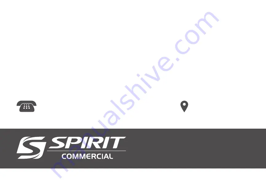 Spirit Commercial CSC900 Owner'S Manual Download Page 36