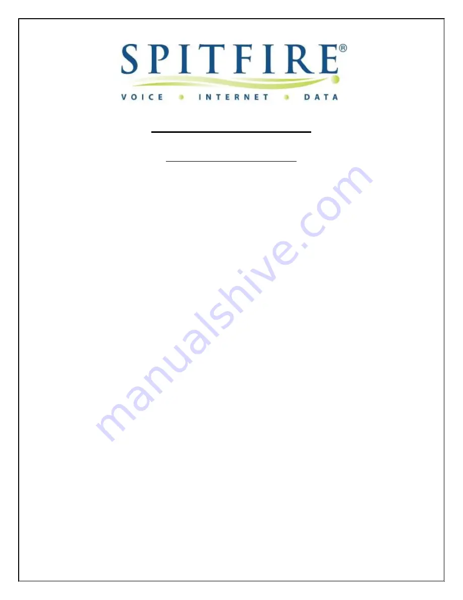 Spitfire SNOM 820 User Manual Download Page 1