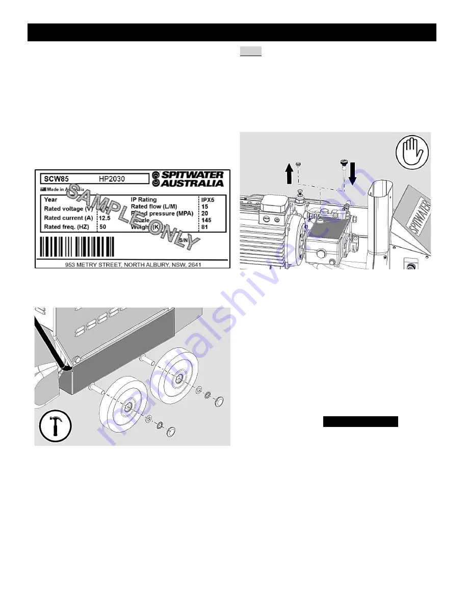 Spitwater SHW69 Скачать руководство пользователя страница 12