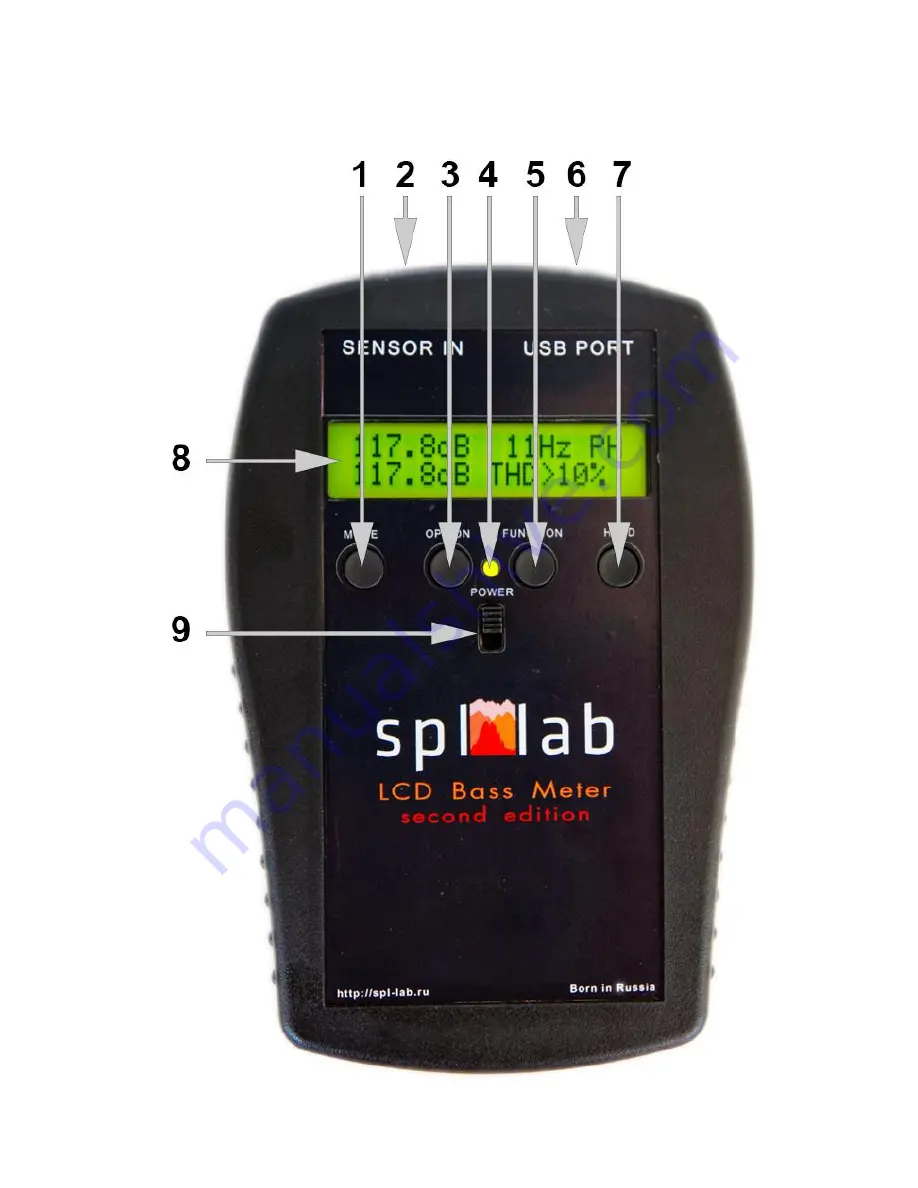 SPL-Laboratory LCD Bass Meter SE Скачать руководство пользователя страница 5