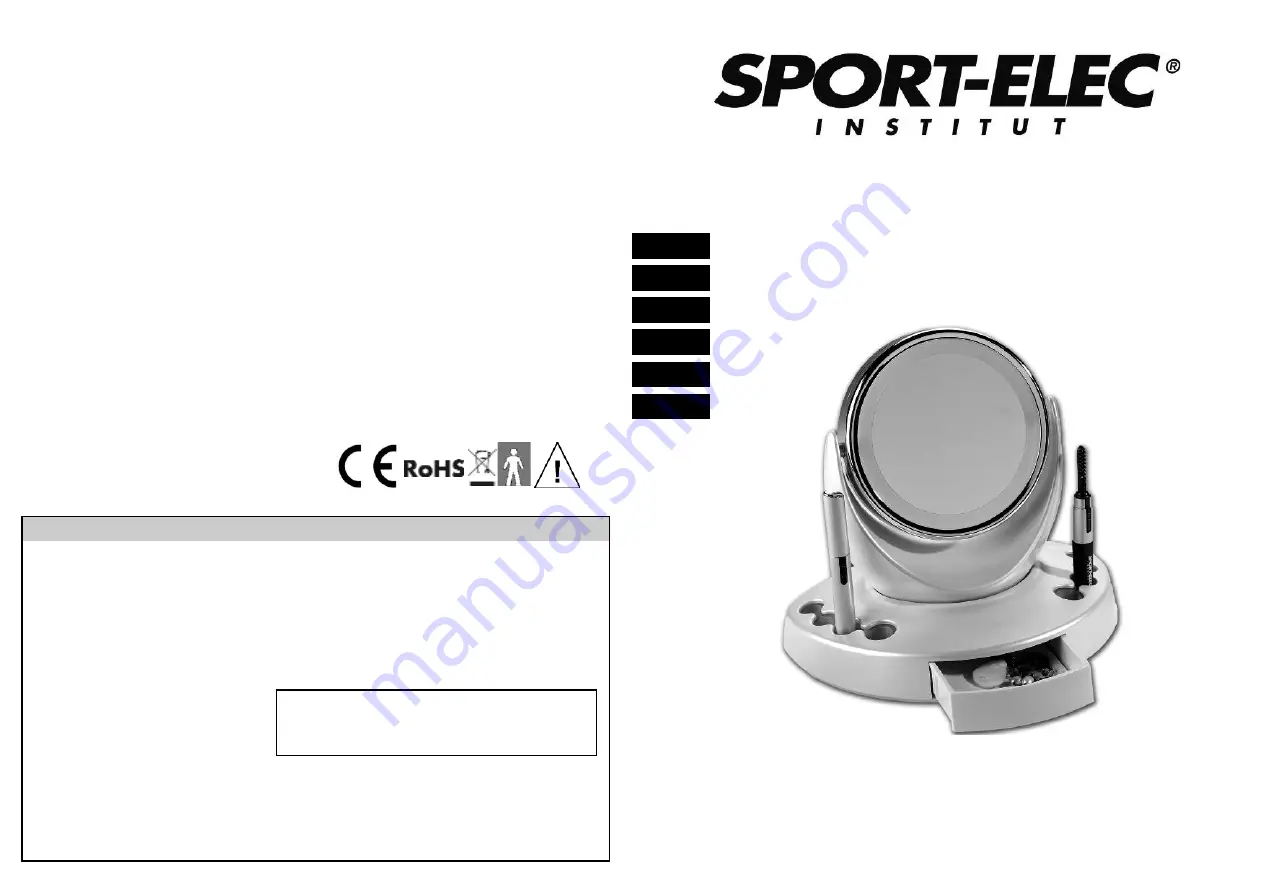 SPORT ELEC AS-0678 User Manual Download Page 1