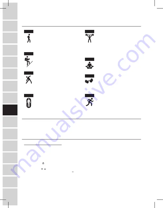 SPORT ELEC BODY BEAUTIFUL User Manual Download Page 62