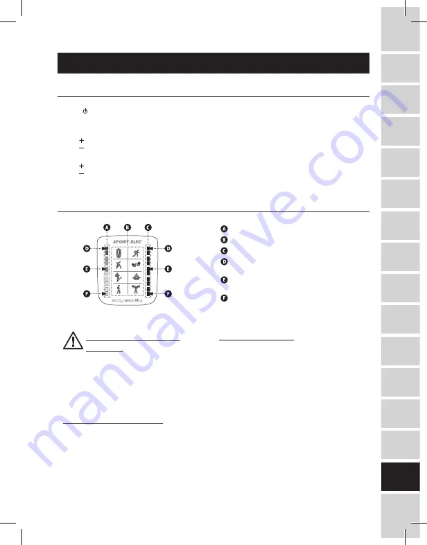 SPORT ELEC BODY BEAUTIFUL User Manual Download Page 103