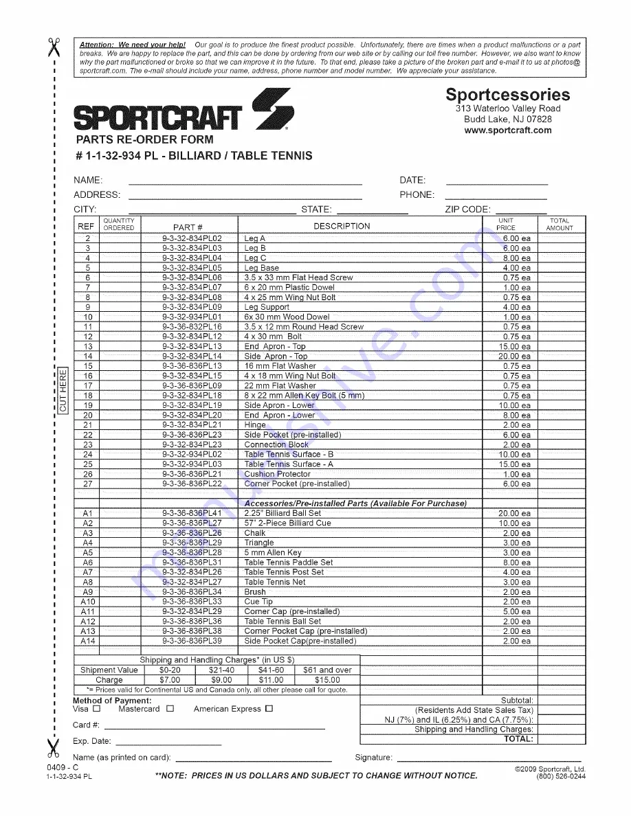 Sportcraft Allendale 1-1-32-934 PL Скачать руководство пользователя страница 19