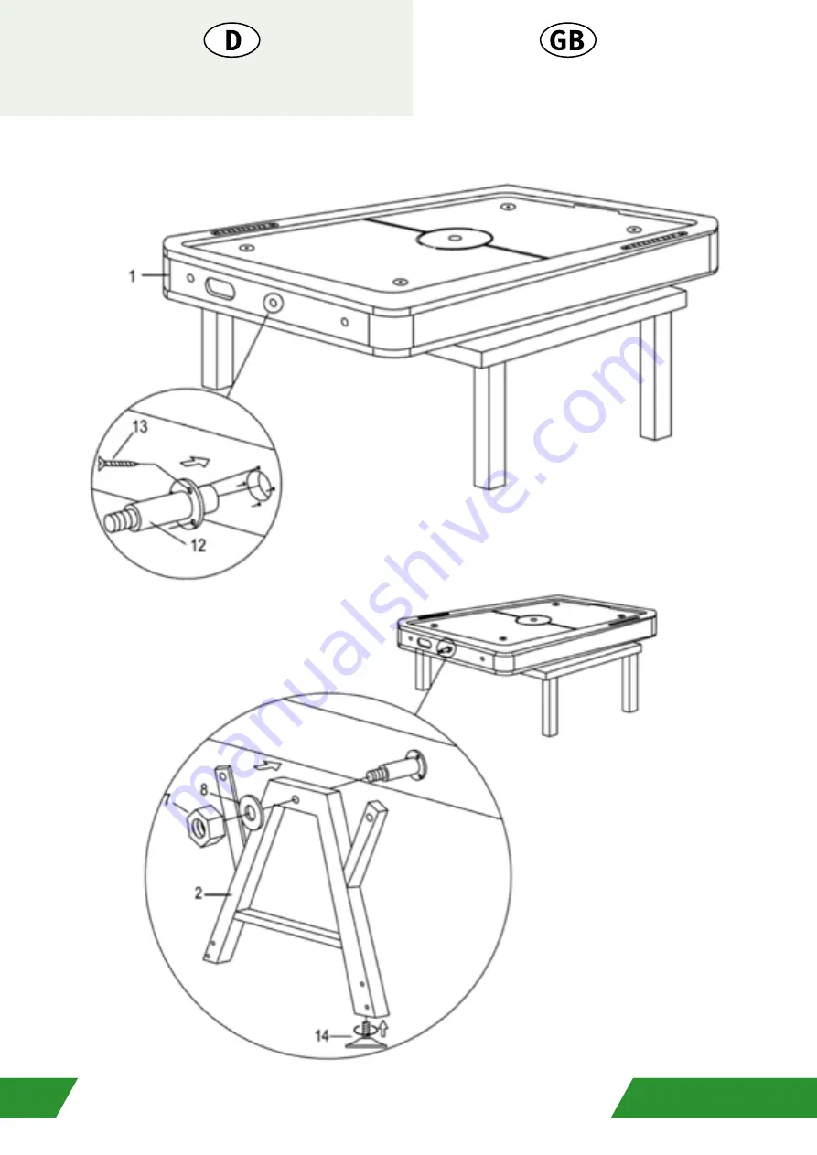 Sportime Las Vegas 3507810 Assembly Manual Download Page 3