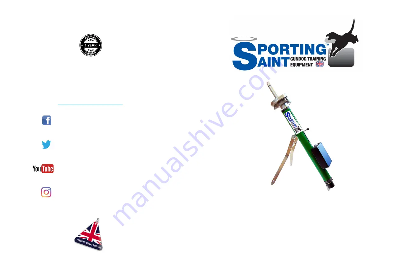 Sporting Saint Sport GrousePRO Instruction Manual Download Page 1