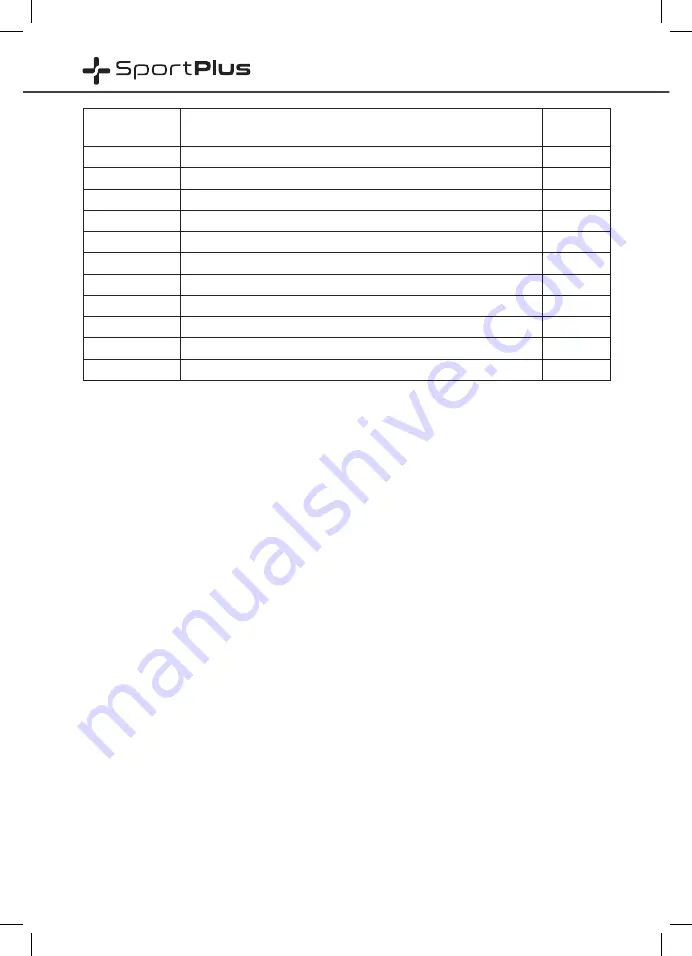 Sportplus X-Bike SP-HT-1002 Operating Instructions Manual Download Page 74