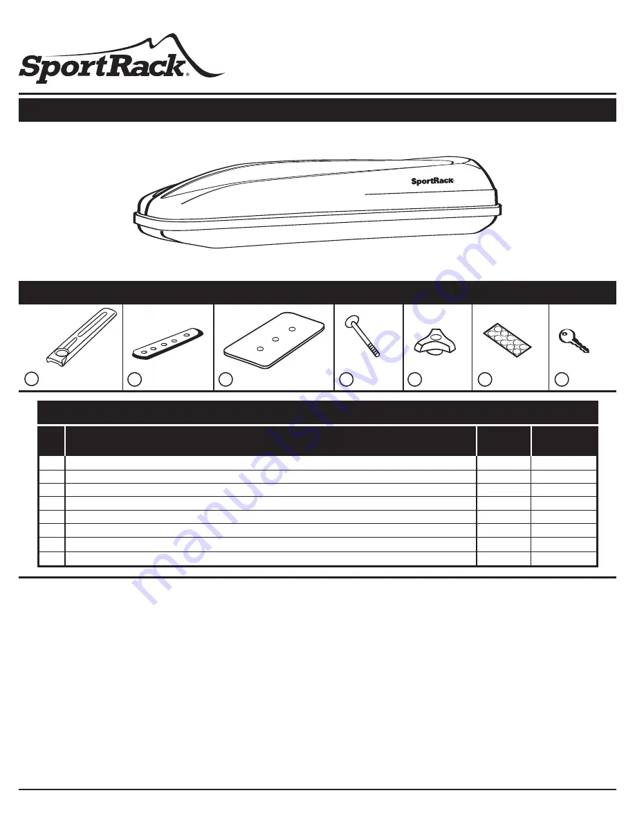 SportRack AERO 1300 Instruction Download Page 1