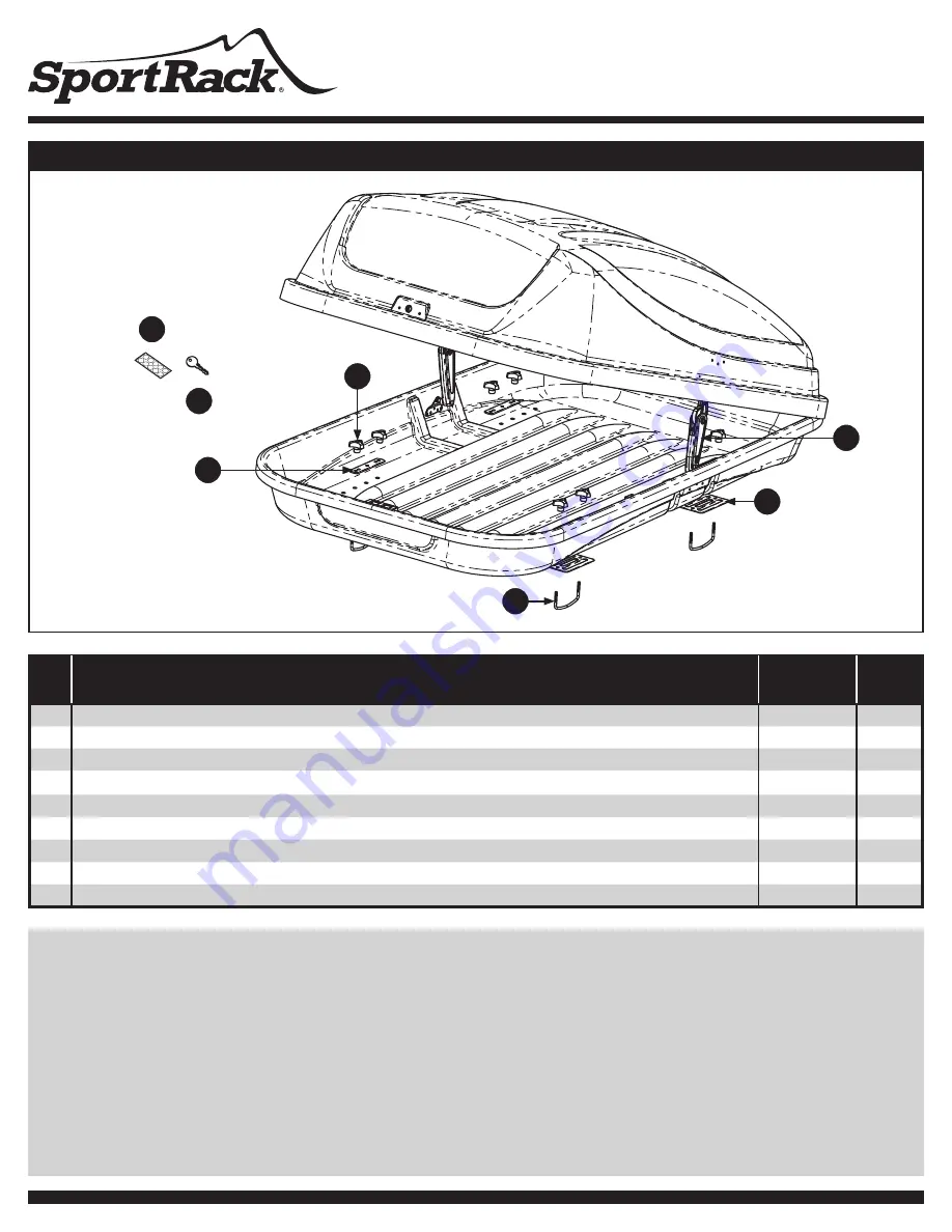 SportRack SR7035 Manual Download Page 1