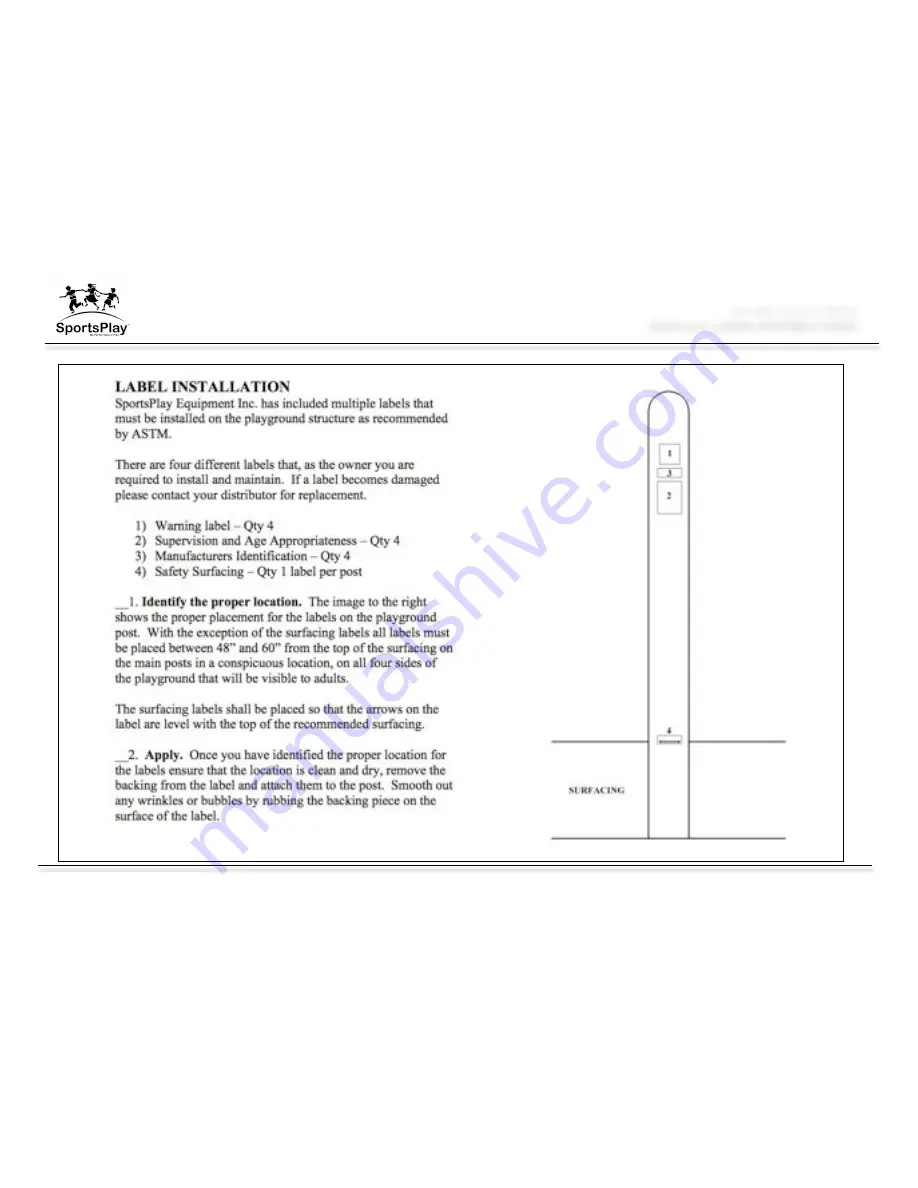 Sports Play 901-801 EXPLORER Installation Instruction Download Page 35