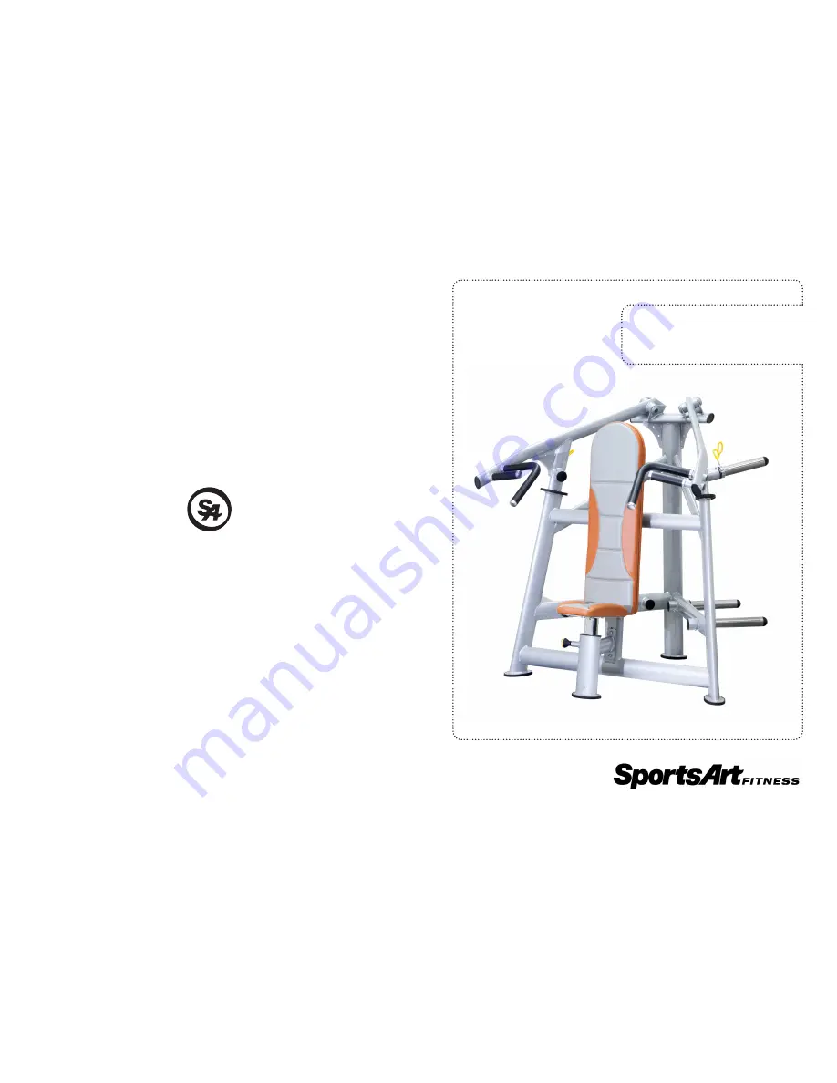 SportsArt Fitness A987 Owner'S Manual Download Page 1