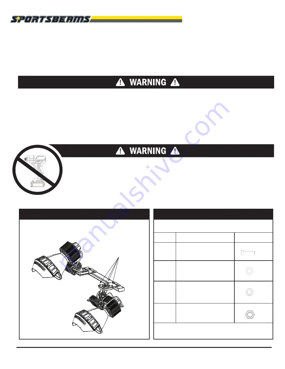 SPORTSBEAMS LED 800 User Manual Download Page 6