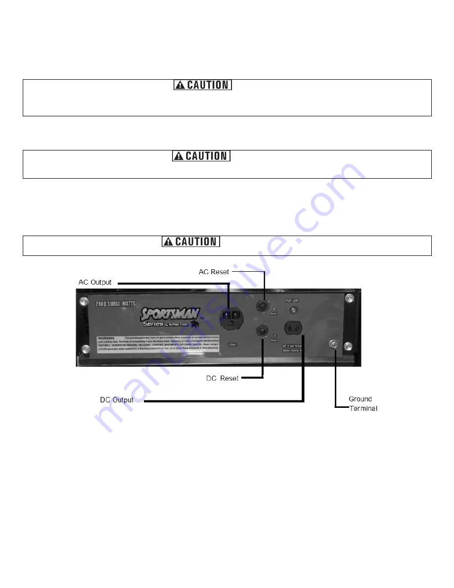 Sportsman GEN2000LP Instruction Manual Download Page 17