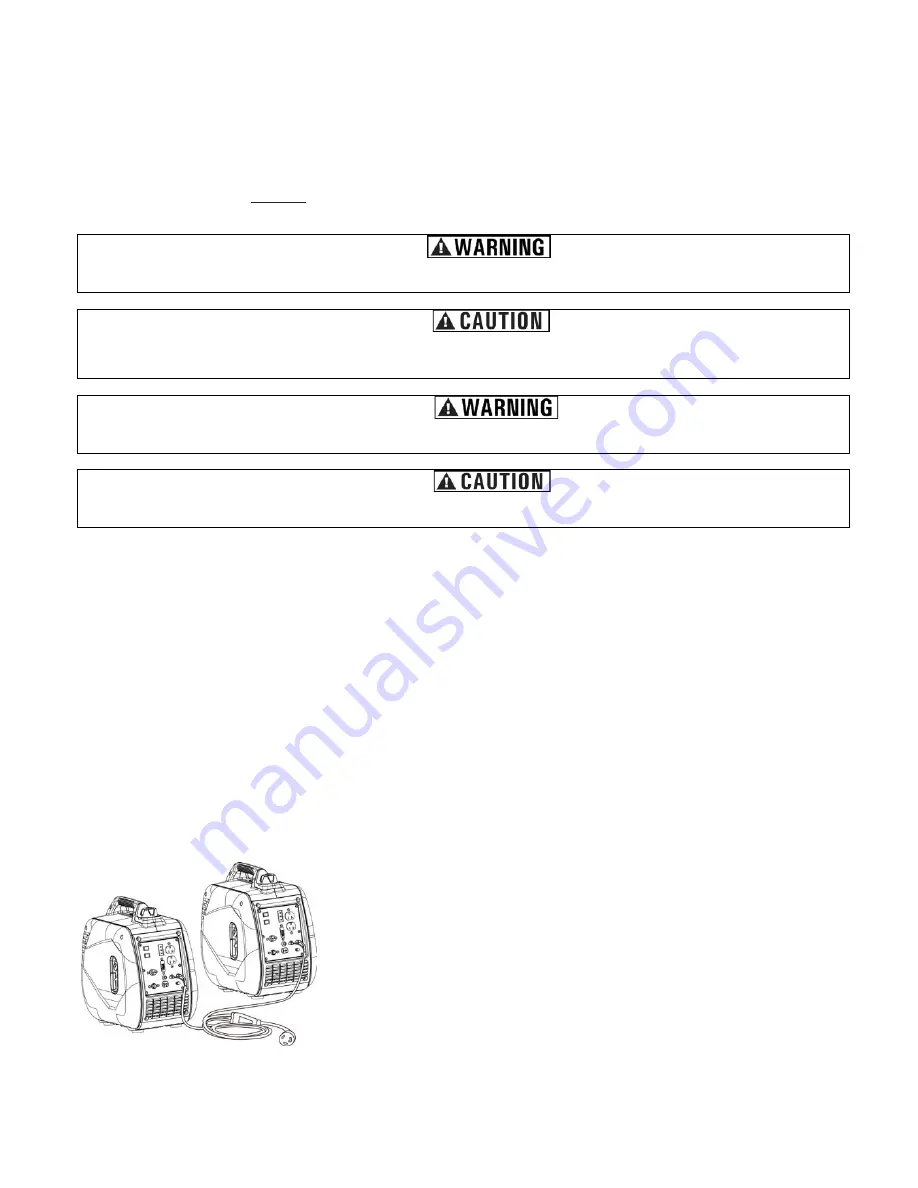 Sportsman GEN2200DFI Instruction Manual Download Page 18