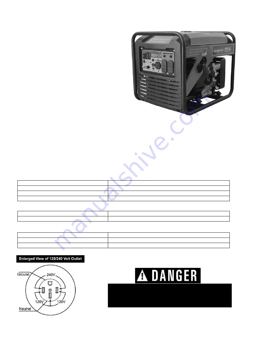 Sportsman GEN85KIDF Instruction Manual Download Page 2