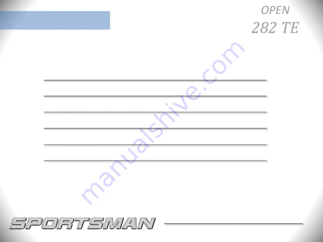 Sportsman OPEN 282 TE 2020 Скачать руководство пользователя страница 5