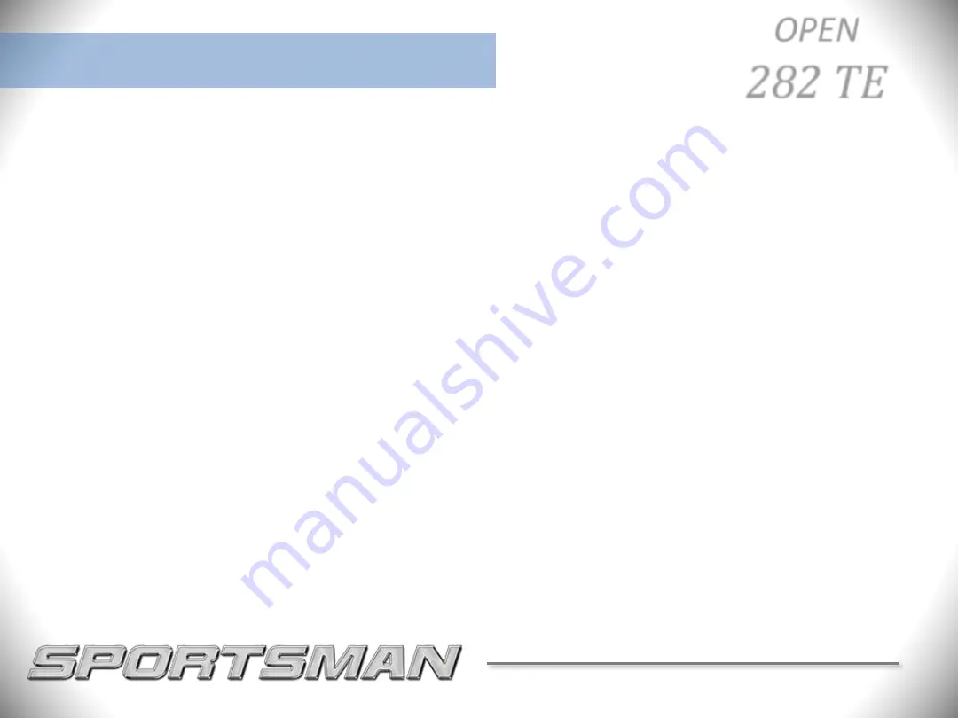 Sportsman OPEN 282 TE 2020 Скачать руководство пользователя страница 7