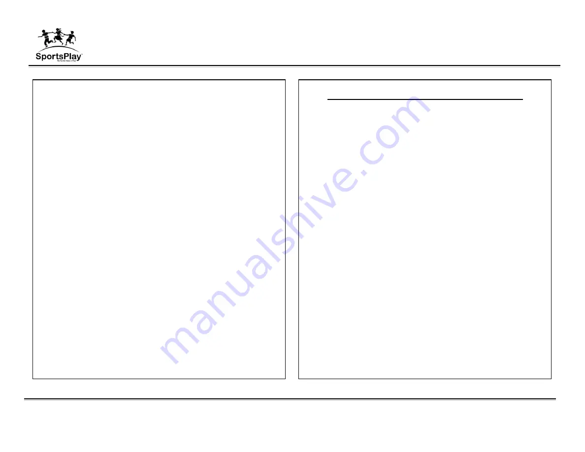 SportsPlay Equipment 382-403H Installation Instructions Manual Download Page 20