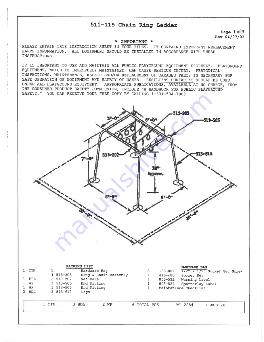 SportsPlay Equipment 511-108 Manual Download Page 26