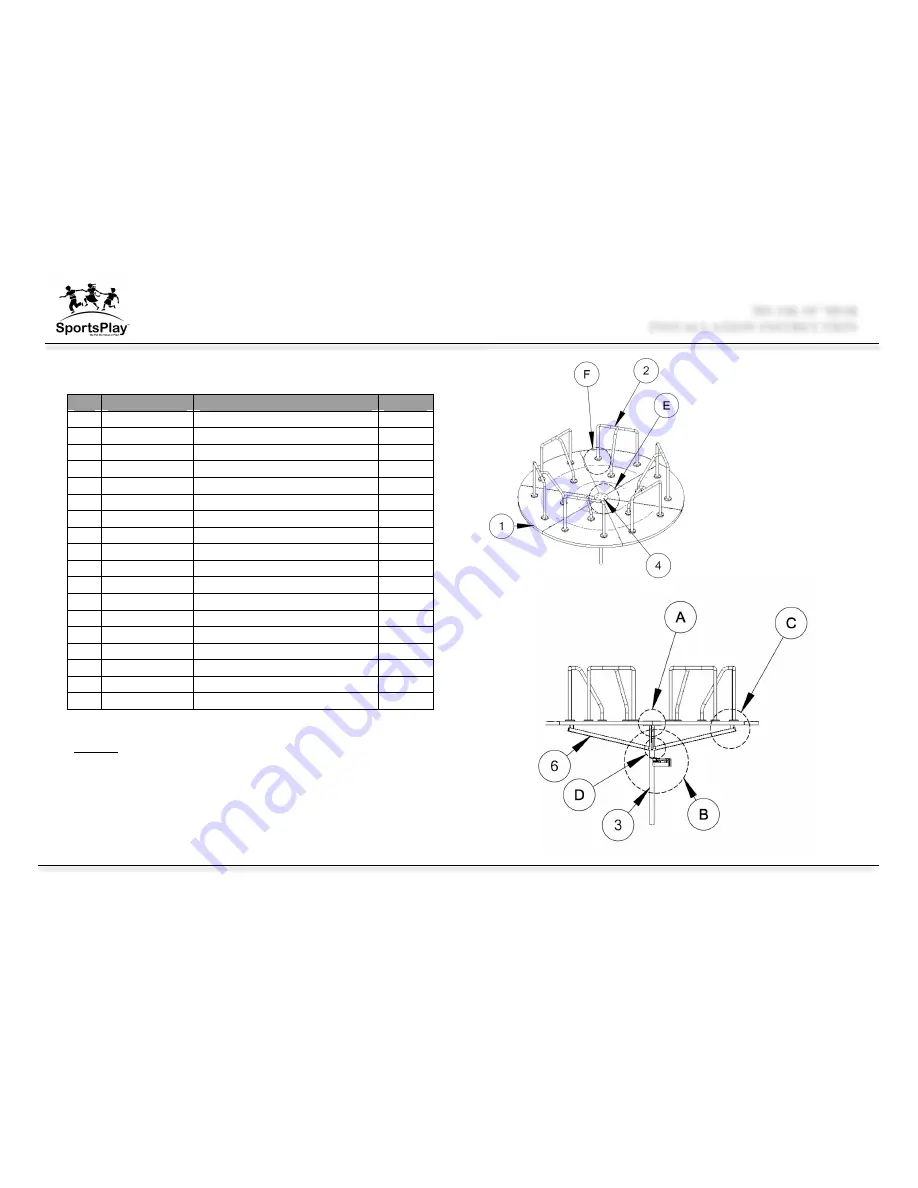 SportsPlay 301-146 10' MGR Installation Instructions Manual Download Page 2