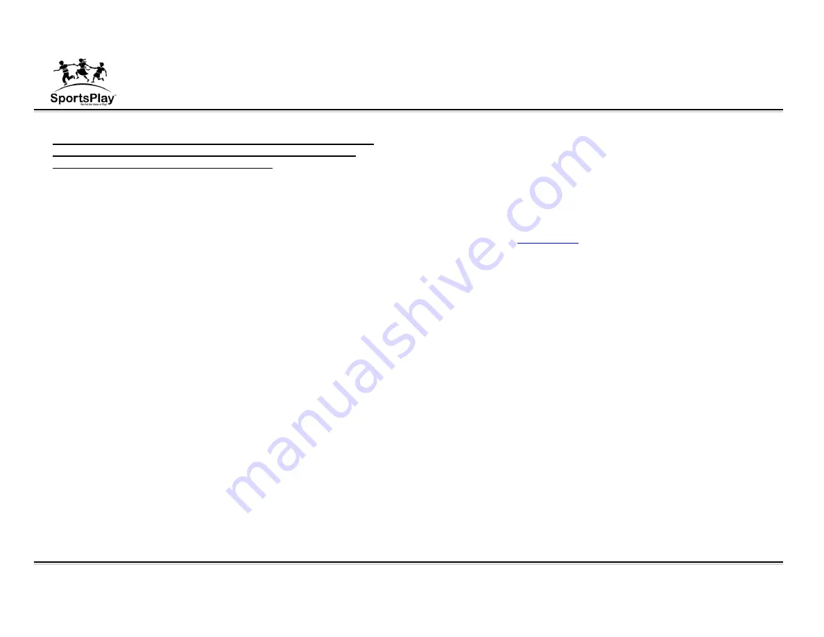 SportsPlay 381-403H Installation Manual Download Page 6