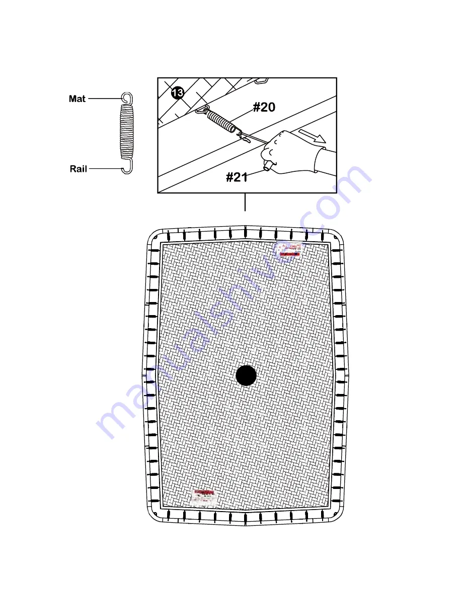 SPORTSPOWER 12x8FT Rectangular Trampoline Assembly, Installation, Care, Maintenance, And Use Instructions Download Page 21