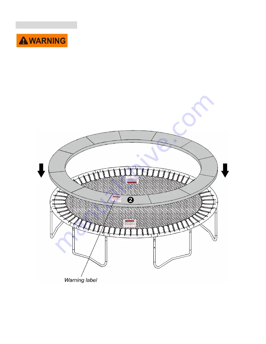 SPORTSPOWER BouncePro TR-0123BGA-168 Assembly, Installation, Care,  Maintenance And User Instructions Download Page 23