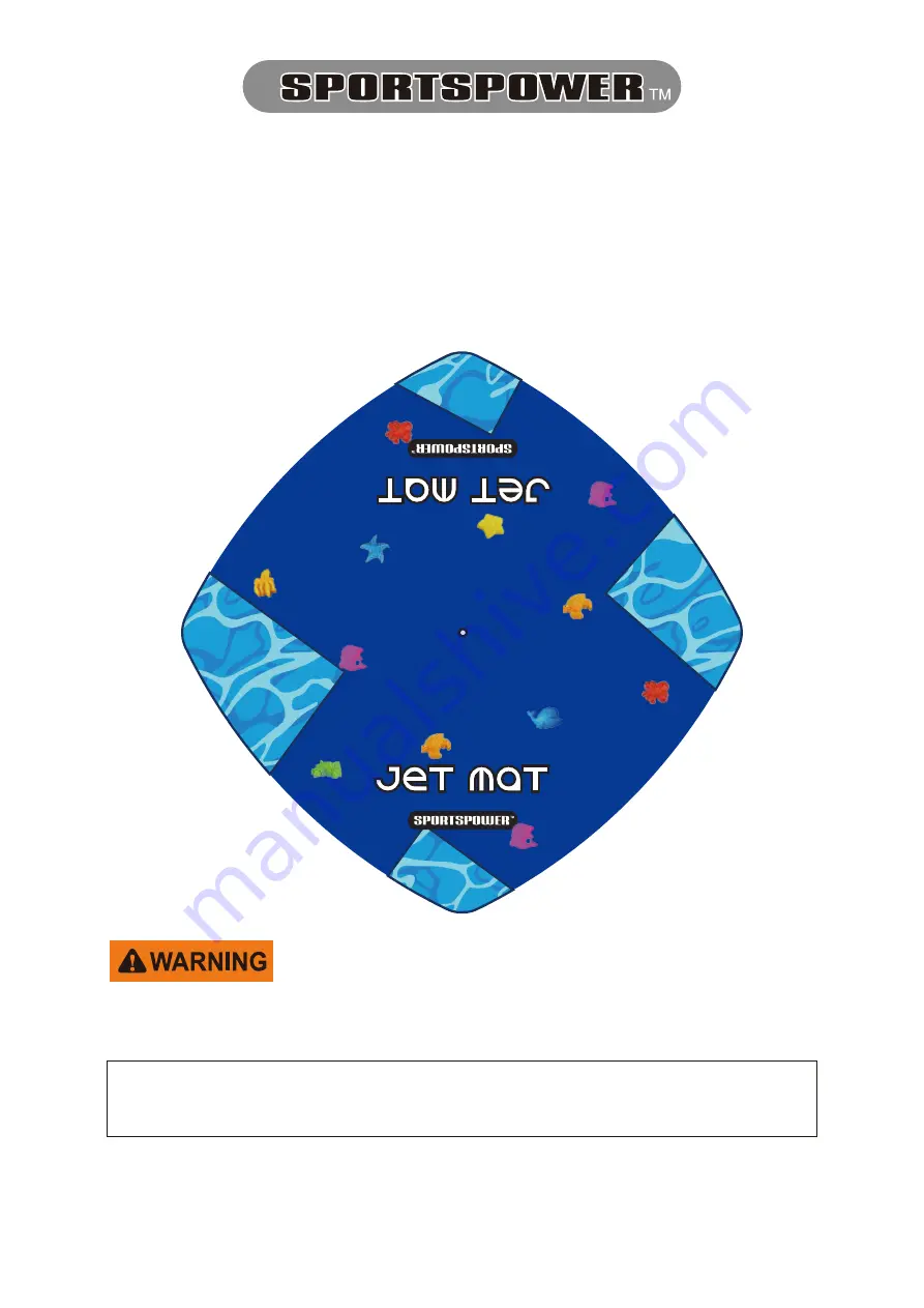 SPORTSPOWER JET MAT MSC-5019 Скачать руководство пользователя страница 1