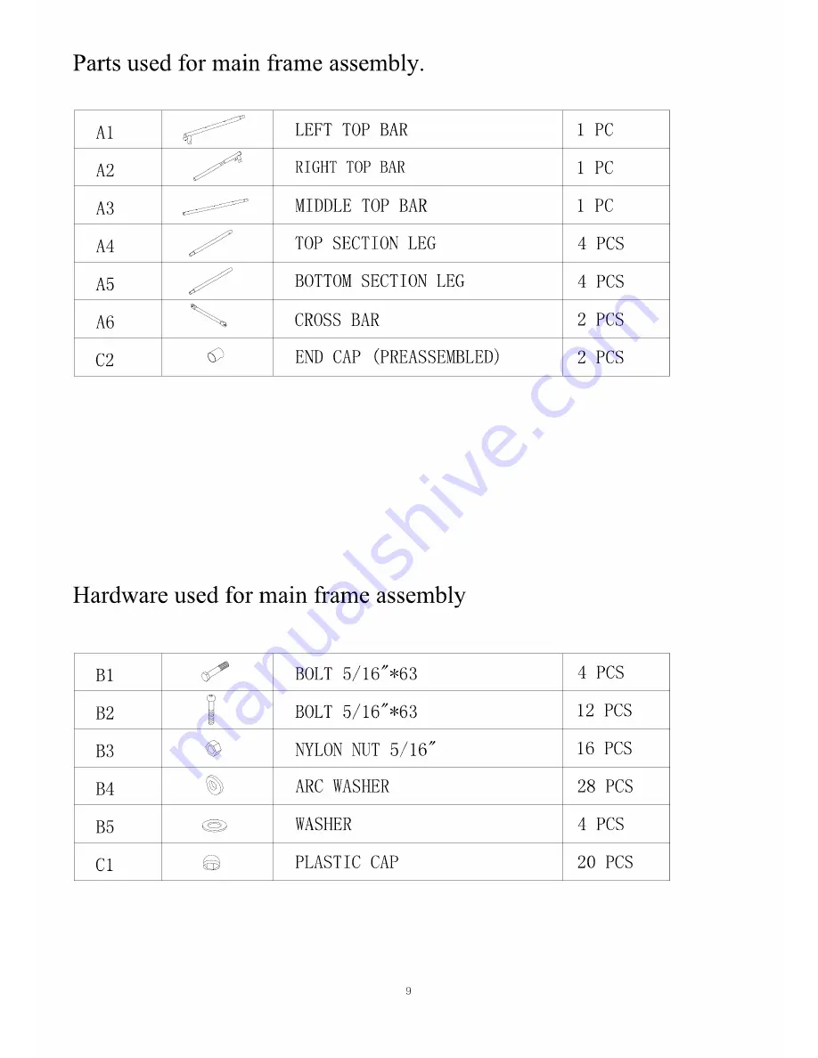 SPORTSPOWER MSC-2769-SLD Cameron Owner'S Manual Download Page 10