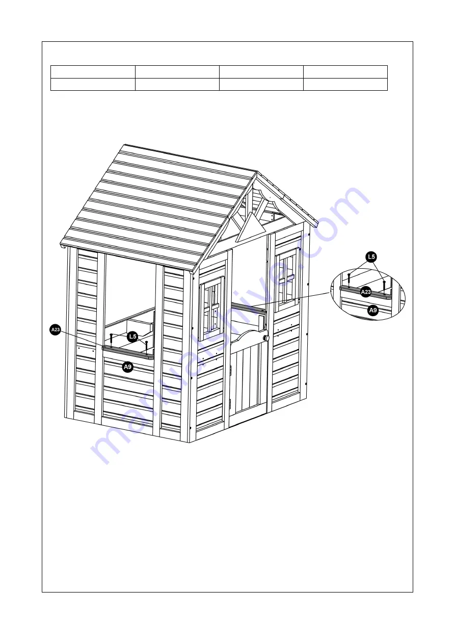 SPORTSPOWER Sunny Cottage Wooden Playhouse Owner'S Manual Download Page 21