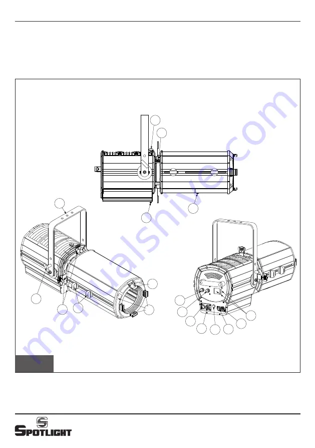 Spotlight Fresnel LED Hyperion 300 6C User Manual Download Page 2