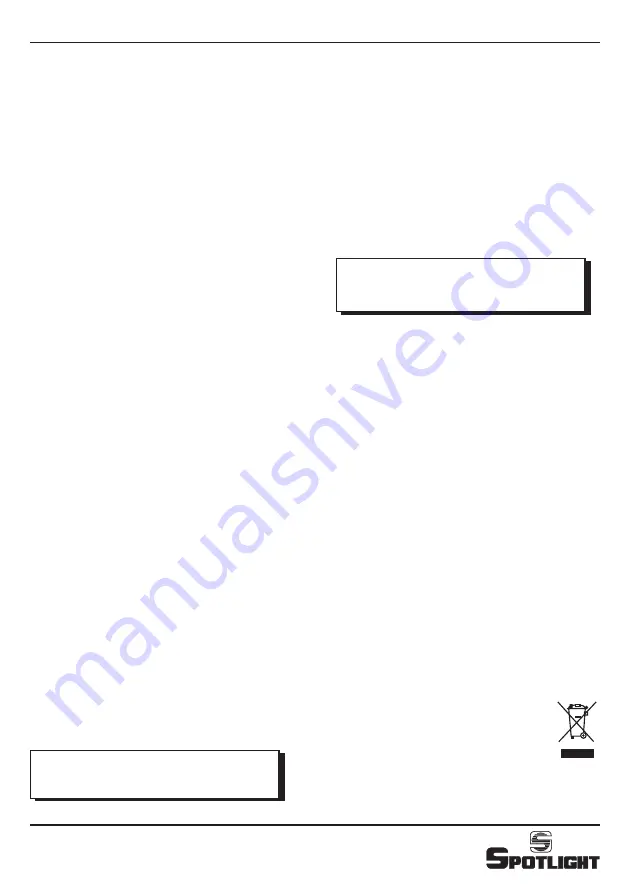 Spotlight Fresnel LED Hyperion 300 6C User Manual Download Page 16