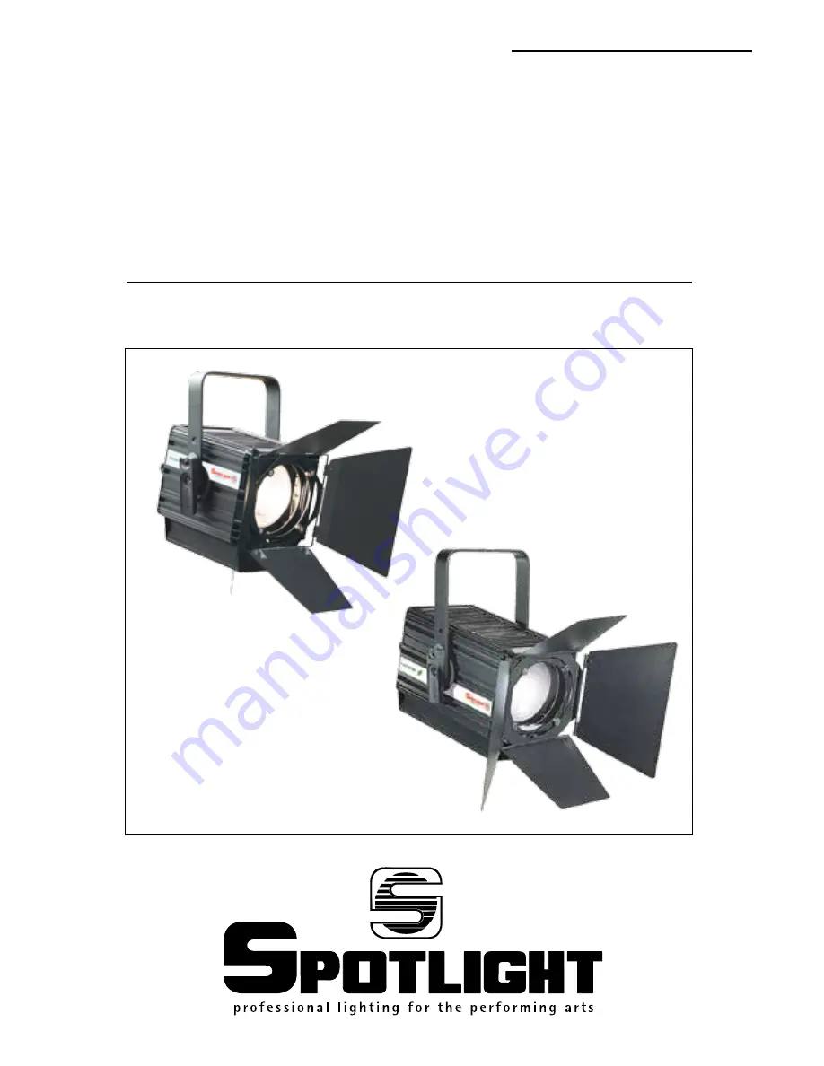 Spotlight FresneLED 200 DMX User Manual Download Page 1